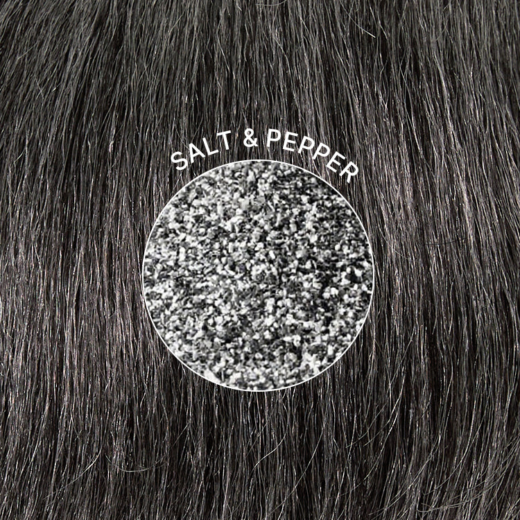 Elegant Salt & Pepper Grey Wig Loose Body Wave Glueless Minimalist Lace Short Wig Pre-Cut Lace