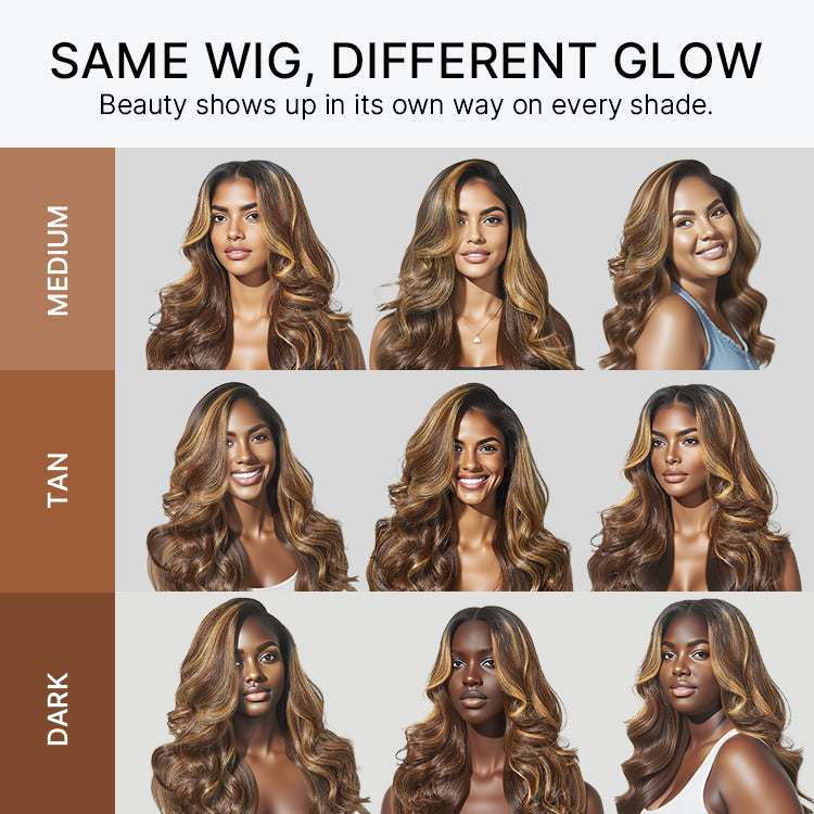 Weekly Special | Luvme All-Day Comfort™ Wig 180% Density Blonde Highlight Loose Body Wave 7x6 Closure HD Lace Human Hair Wig Pre-Cut Lace