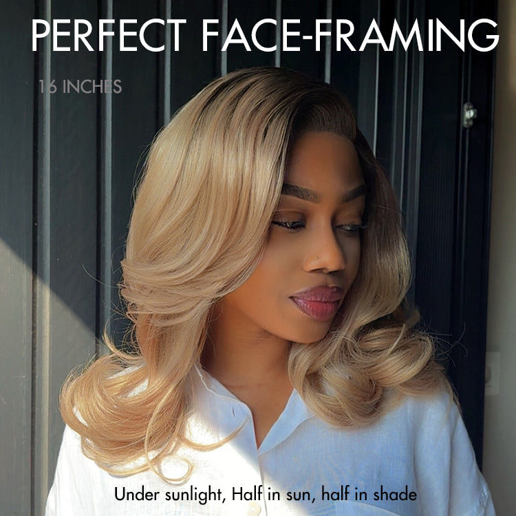 Exclusive Sale | Effortlessly Chic Layered Haircut Wavy Glueless HD Minimalist Lace Short Wig