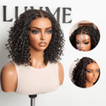 Readitress™ Boho Braids Deep Curly Glueless 5x5 Closure Lace with Braided Top Human Hair Wig Pre-Cut Lace
