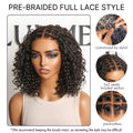 VIP ONLY | Readitress Boho Braids Deep Curly Glueless 5x5 Closure Lace with Braided Top Human Hair Wig Pre-Cut Lace