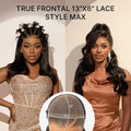 NatureMAX™ 200% / 250% Density Loose Wave Glueless 13x6 HD Lace Front Wig Human Hair Pre-Cut Lace Flexi-Fit Drawstring Cap