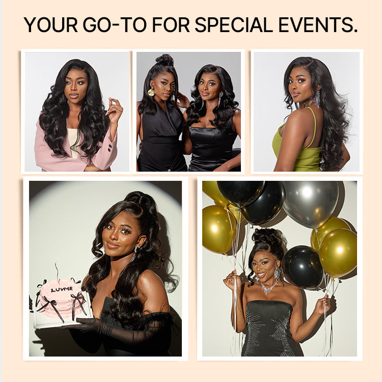 NatureMAX™ 200% / 250% Density Loose Wave Glueless Ear-to-ear 13x4 / 13x6 HD Lace Front Wig Pre-Cut Lace Flexi-Fit Drawstring Cap