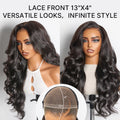 NatureMAX™ 200% / 250% Density Loose Wave Glueless Ear-to-ear 13x4 / 13x6 HD Lace Front Wig Pre-Cut Lace Flexi-Fit Drawstring Cap