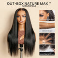 NatureMAX™ Silky Straight Glueless Ear-to-ear 13x4 HD Lace Front Wig Pre-Cut Lace