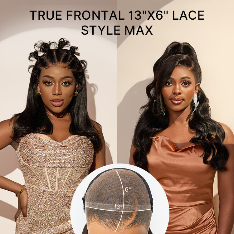 NatureMAX™ 250% Density Loose Wave Glueless 13x6 HD Lace Front High Density Long Wig Pre-Cut Lace Flexi-Fit Drawstring Cap