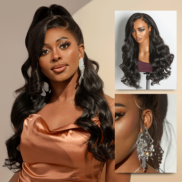 NatureMAX™ 250% Density Loose Wave Glueless 13x6 HD Lace Front High Density Long Wig Pre-Cut Lace Flexi-Fit Drawstring Cap