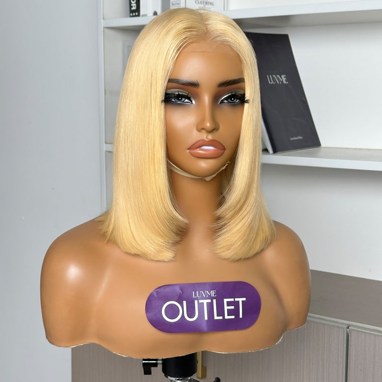 Special Deal |  613 Blonde Blunt Cut Bob Wig Glueless Deep Middle Part 2x6 HD Lace Wig