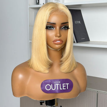 Special Deal |  613 Blonde Blunt Cut Bob Wig Glueless Deep Middle Part 2x6 HD Lace Wig