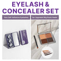 Eyelash & Concealer Set | 1pc Upgrade 2.0 Wig Knots Healer with a Brush + Self-Adhesive Eyelashes | Add-on Item