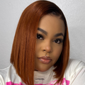 Weekly Special | Ginger Ombre 13x4 Lace Front Glueless Blunt Cut Bob Human Hair Wig
