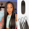 Readitress™ Pre-Separated Feather Crochet Human Hair Extensions Silky Straight Protective Style with Free Gifts