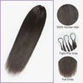 Readitress™ Pre-Separated Feather Crochet Human Hair Extensions Silky Straight Protective Style with Free Gifts