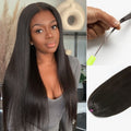 Readitress™ Pre-Separated Feather Crochet Human Hair Extensions Silky Straight Protective Style with Free Gifts
