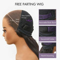 Tiktok Exclusive Deal | Readitress Side Braided Yaki Body Wave Glueless Ear-to-ear 13x6 Frontal HD Lace Wig Human Hair Flexi-Fit Drawstring Cap