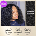 Beginner Friendly 220% Density Glueless 5x5 Closure Pre-Cut Lace Afro Curly Wig Flexi-Fit Drawstring Cap