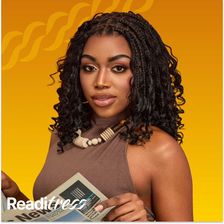 New Customers Only | HD Full Lace Knotless Boho Curls Braided Bob Wig Flexi Fit Invisi Drawstring Cap