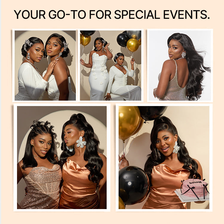 Tiktok Exclusive Deal | NatureMAX 200% Density Ombre Brown / Natural Black Loose Wave Glueless 13x6 HD Lace Front Wig Pre-Cut Lace Flexi-Fit Drawstring Cap