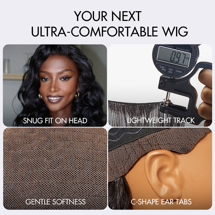 Points Reward | 18 Inches 11x6 Lace Pre-Plucked Body Wave Long Wig 100% Human Hair