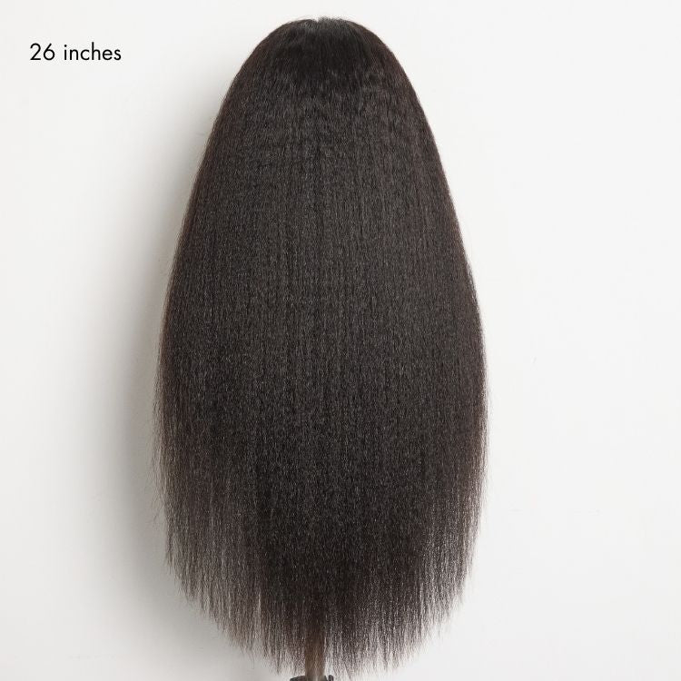 Luvme All-Day Comfort™ Wig 4C Kinky Edges Kinky Straight Glueless 7x6 Closure HD Lace Human Hair Wig Pre-Cut Lace