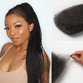 Readitress™ Afro Kinky Bulk Human hair for Dreadlock Extensions,Repair Locs, Twists and Braids