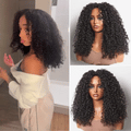 Tiktok Exclusive Deal | Luvme Too Easy Texture™ 3-In-1 Half Wig 180% Density Kinky Curly / Yaki Straight / Water Wave Glueless Flexi-Fit Drawstring Wig