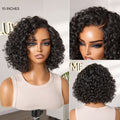 Weekly Special | Ready to Go Blonde Highlight / Natural Black Water Wave Short Curly Bob Wig Glueless Minimalist HD Lace Wig Pre-Cut Lace