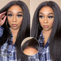 VIP ONLY | Luvme All-Day Comfort Wig 4C Kinky Edges Kinky Straight Glueless 7x6 Closure HD Lace Human Hair Wig Pre-Cut Lace