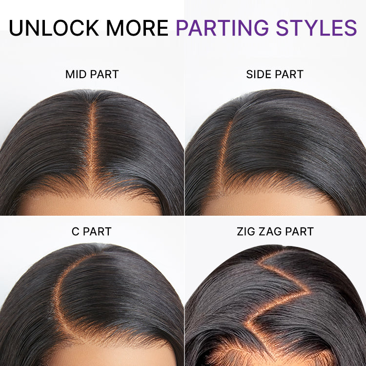 MyOwn-Fit™ PartingMax Glueless Wig 180% Density Loose Body Wave Ready to Go 7x6 Closure HD Lace Pre Cut & Plucked & Bleached