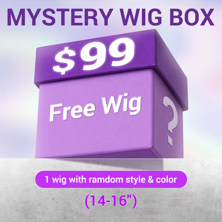 US Only | Mystery Box | VALUED $99 | 14-16 Inches Wig | Random Color & Style