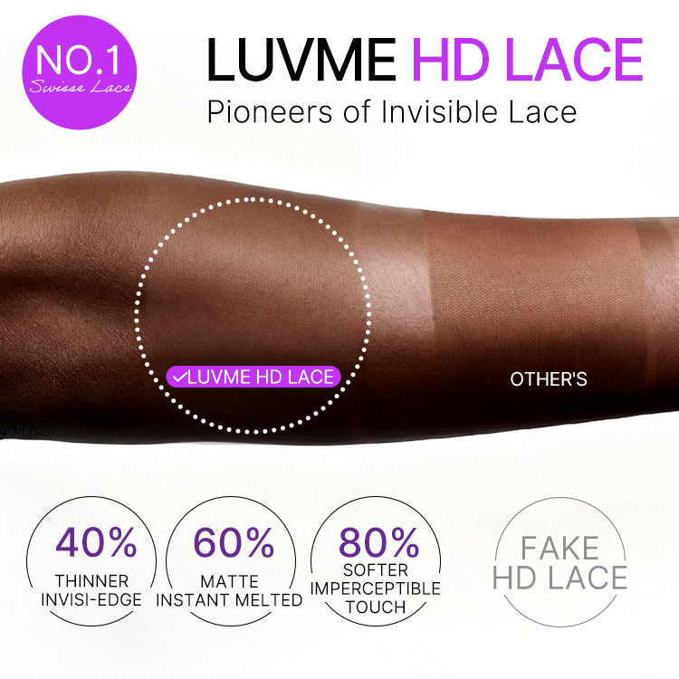 Luvme All-Day Comfort™ Wig 180% Density Bouncy Wand Curly 7x6 Closure HD Glueless Wig Pre-Cut Lace