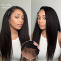 VIP ONLY | Luvme All-Day Comfort Wig 4C Kinky Edges Kinky Straight Glueless 7x6 Closure HD Lace Human Hair Wig Pre-Cut Lace