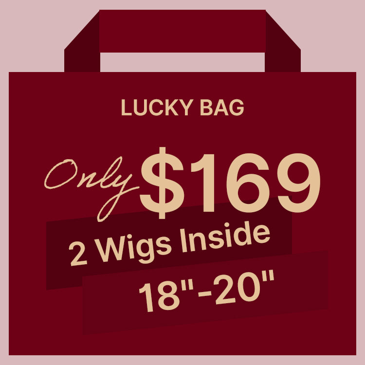 Lucky Bag 2 Wigs ( VALUED $338) 18-20 Inches  | Random Color | Ships to US Only*