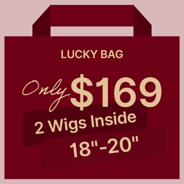 Lucky Bag 2 Wigs ( VALUED $338) 18-20 Inches  | Random Color | Ships to US Only*