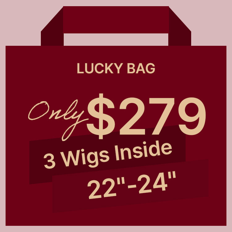 Lucky Bag 3 Wigs (VALUED Up To $558 ) 22-24 Inches  | Random Color | Ships to US Only*