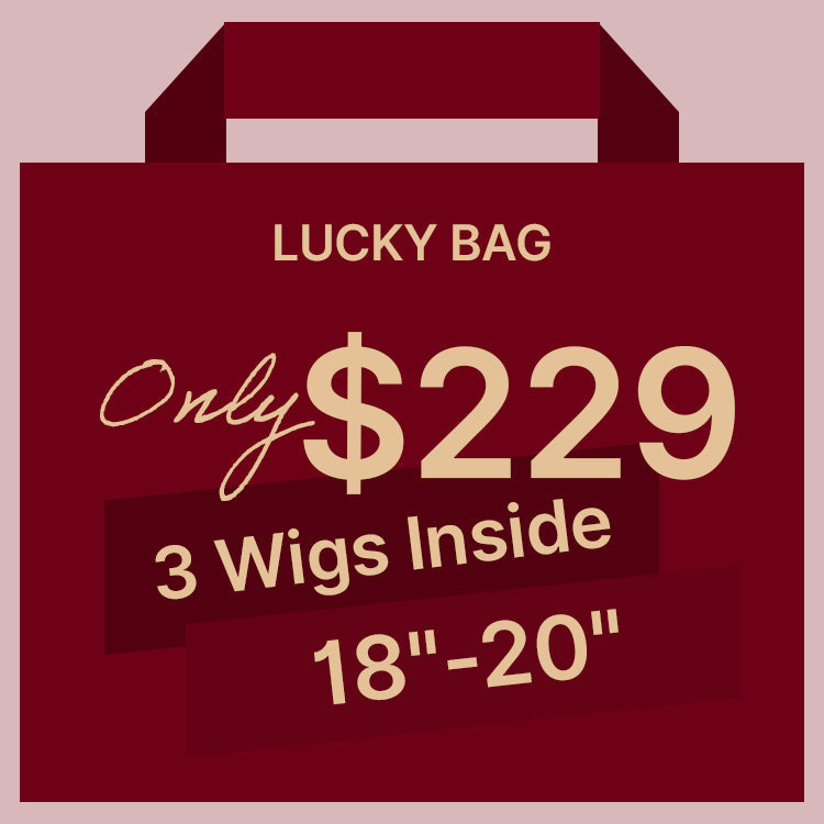 Lucky Bag 3 Wigs (VALUED Up To $458 ) 18-20 Inches  | Random Color | Ships to US Only*