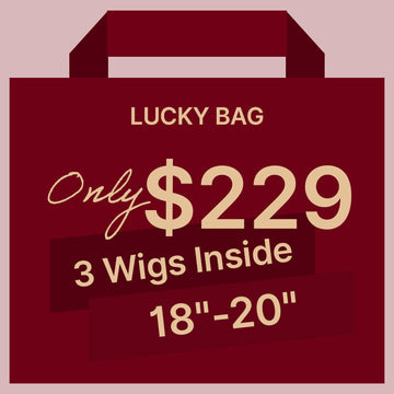 Lucky Bag 3 Wigs (VALUED Up To $458 ) 18-20 Inches  | Random Color | Ships to US Only*