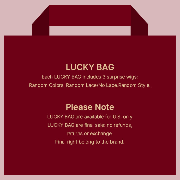 Lucky Bag 3 Wigs (VALUED Up To $458 ) 18-20 Inches  | Random Color | Ships to US Only*