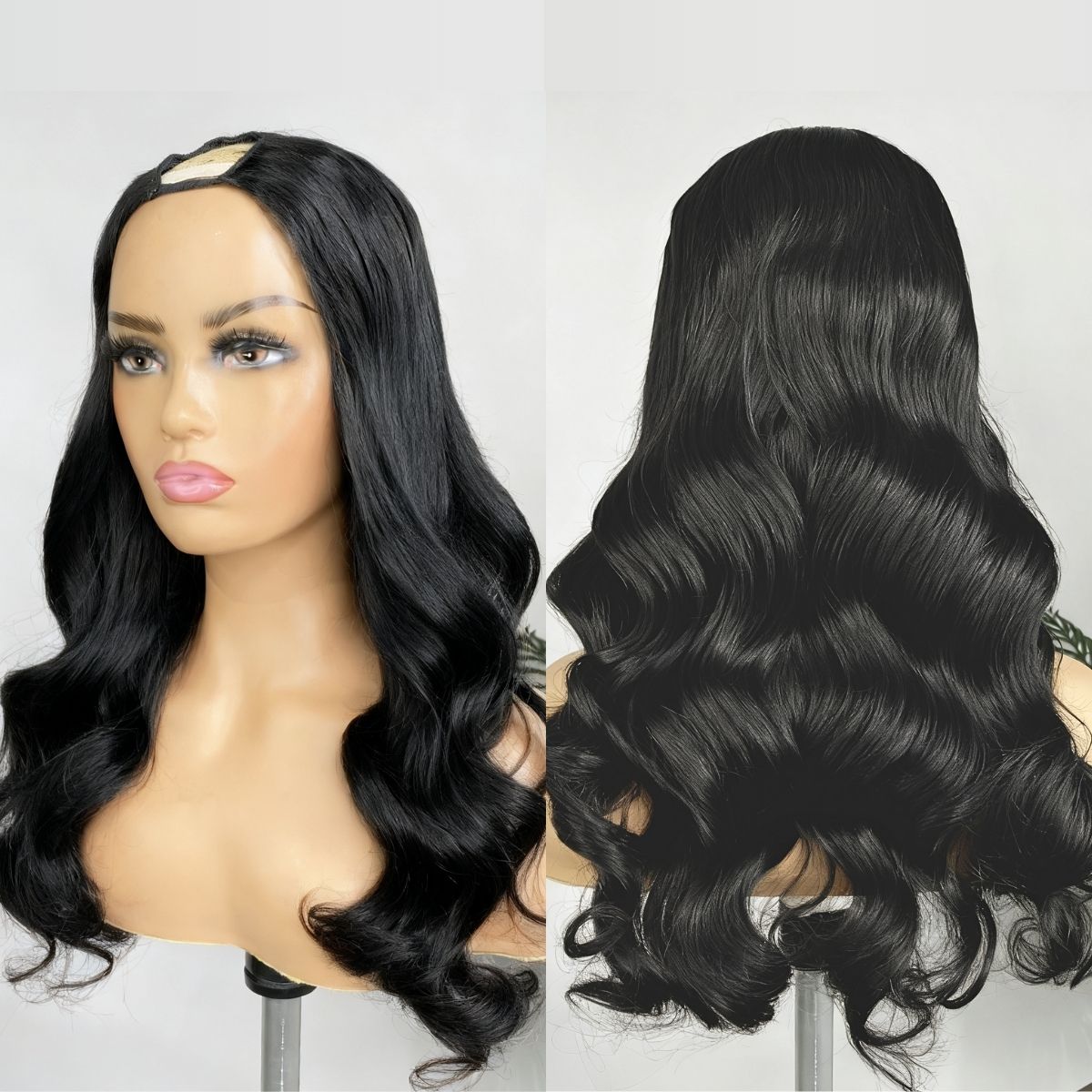 Body Wave / Straight / Kinky / Deep Wave Human Hair U Part Wig