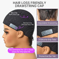 Throw On & Go Short Cut with Bangs Wig Ultra Comfort Skin-Like Soft Care Glueless Wig Hair Loss Friendly