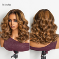VIP ONLY | Sun-Kissed Warm Tone Brown with Blonde Highlights 180% Density Loose Wave Glueless 5x5 Closure Lace Wig Pre-Cut Lace