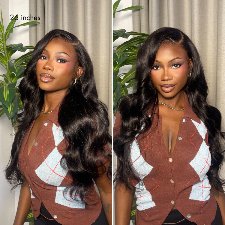 MyOwn-Fit™ PartingMax Glueless Personalized Comfort Wig 180% Density Loose Body Wave 7x6 Closure HD Lace Wig Pre Cut & Plucked & Bleached Ready to Go