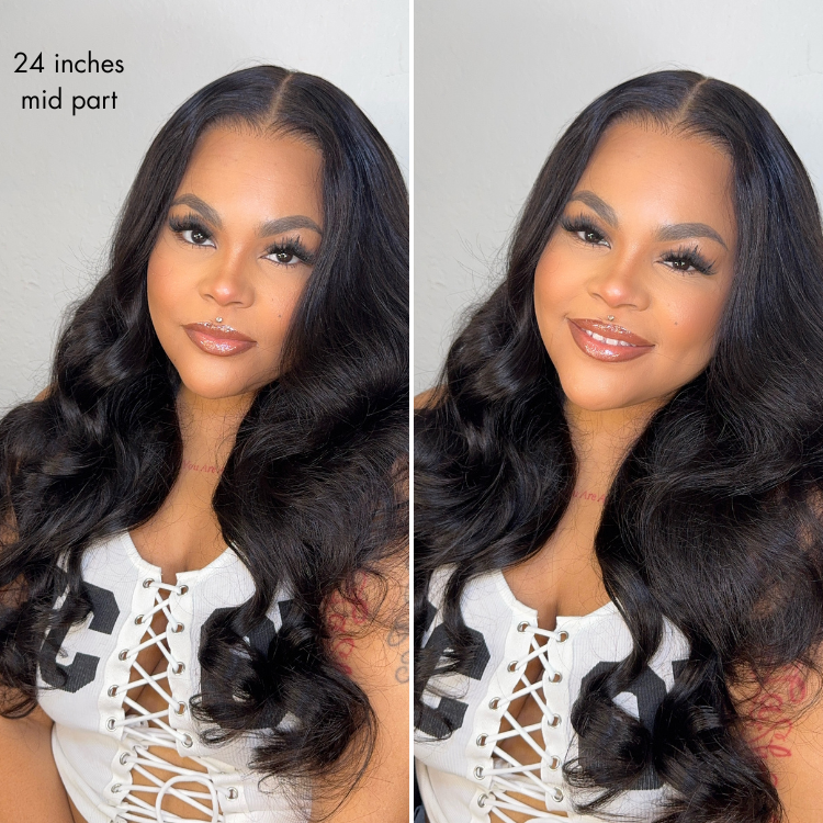 MyOwn-Fit™ PartingMax Glueless Personalized Comfort Wig 180% Density Loose Body Wave 7x6 Closure HD Lace Wig Pre Cut & Plucked & Bleached Ready to Go