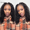 VIP ONLY | Readitress Knotless Fulani Braids Deep Wave Glueless Ear-to-ear 13x4 Frontal HD Lace Wig Human Hair