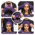 1PC Satin Wrap Bonnet for Long Hair, Frizz-Free Sleep & Effortless Waves by Morning