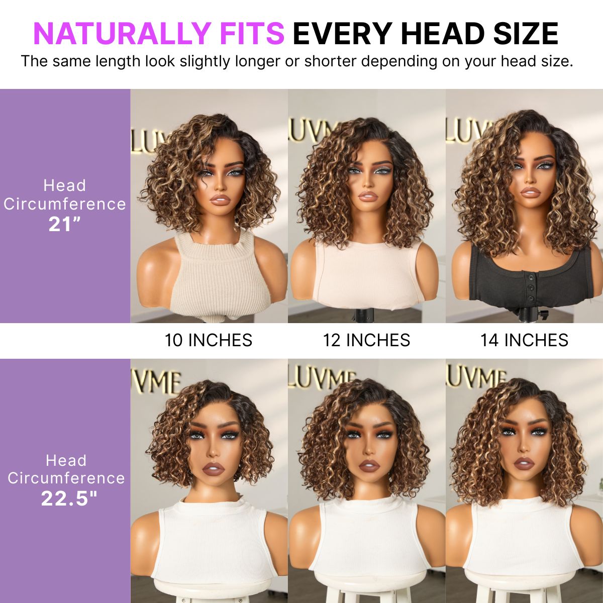 VIP ONLY | Ready to Go Blonde Highlight / Natural Black Water Wave Short Curly Bob Wig Glueless Minimalist HD Lace Wig Pre-Cut Lace