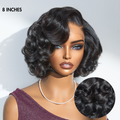 8''+10''=$139.9 | 8 Inches Natural Black Loose Wave Wig + 10 Inches Ombre Brown Short Cut Curly Wig