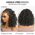 VIP ONLY | Readitress Chic & Voluminous 180% Density Pre-Braided Bouncy Curly Glueless Ear-to-ear 13x4 Frontal Lace Wig