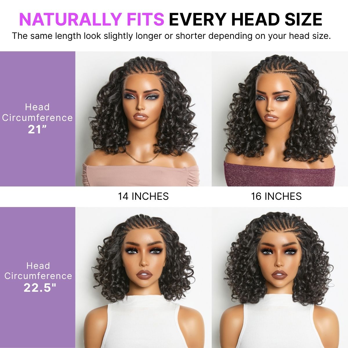 VIP ONLY | Readitress Chic & Voluminous 180% Density Pre-Braided Bouncy Curly Glueless Ear-to-ear 13x4 Frontal Lace Wig
