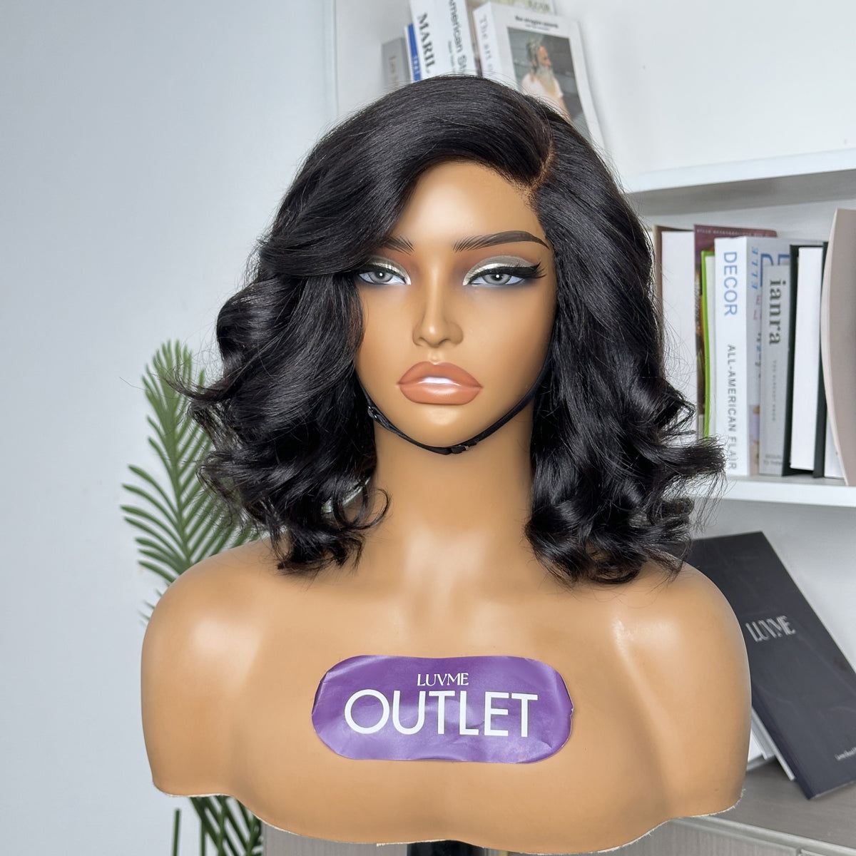 Outlet· 10'' ~14''| Natural Black Yaki Body Wave Glueless Minimalist HD Lace Wig 100% Human Hair Pre-cut Lace